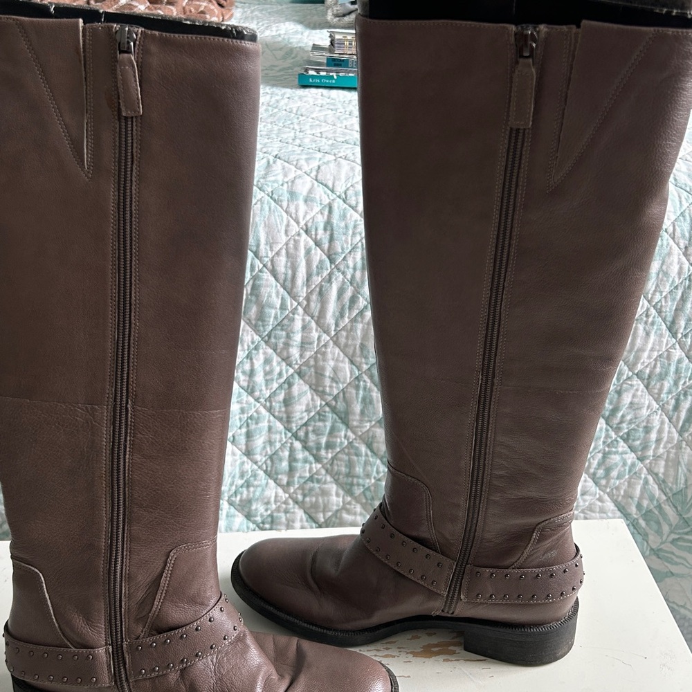 Enzo Angiolini Taupe Knee High Boot